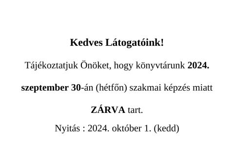 Zárva tartás