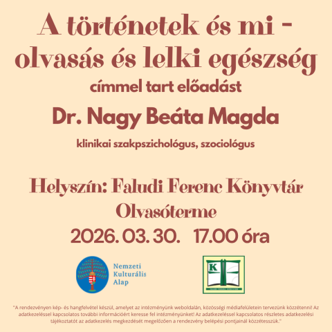 A történetek és mi - olvasás és lelki egészség